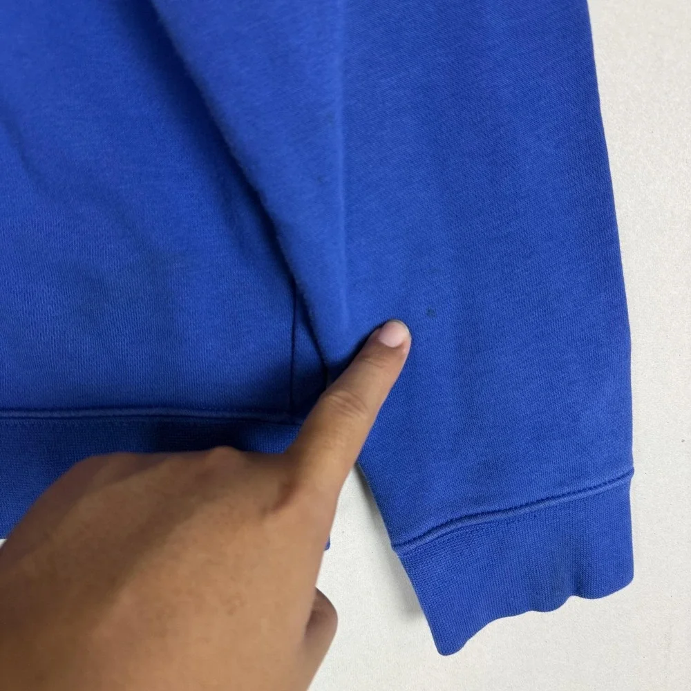 Nike Hoodie Mens Medium Blue Pullover Fleece Small Swoosh Kangaroo‎ Pocket